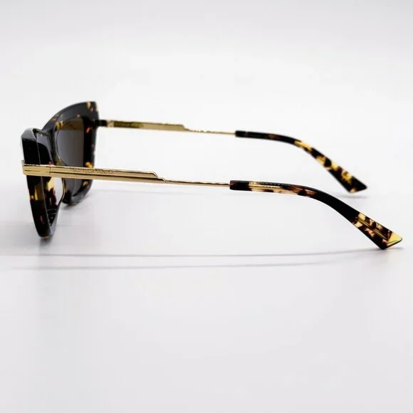 NEW BOTTEGA VENETA BV1241S 002 SUNGLASSES WOMEN HAVANA CAT EYE SUNGLASSES